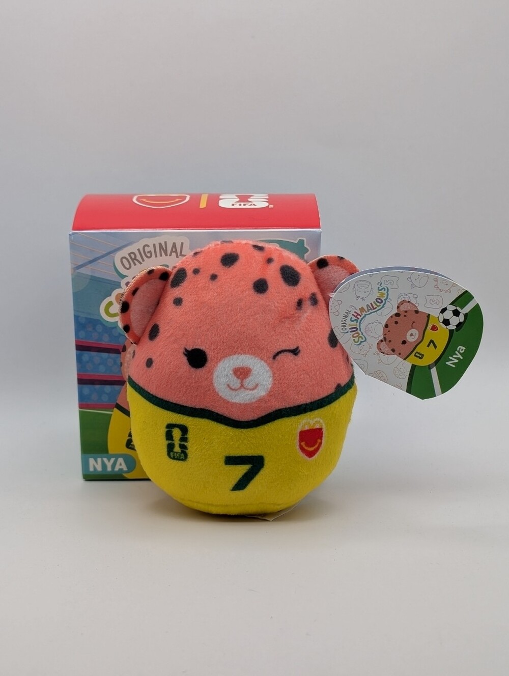 Squishmallow Nya Plush Toy - Pink and Yellow Kids Toy #8 Happy Meal